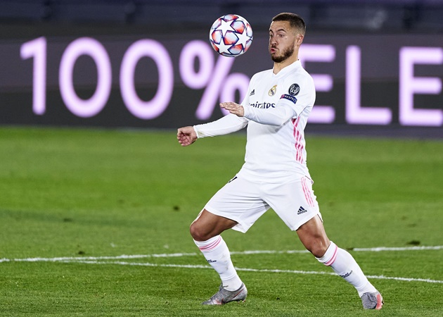 Hazard vừa ghi bàn cho Real.