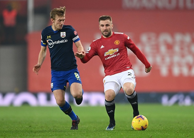 Cùng với Aaron Wan-Bissaka, Luke Shaw đã tạo nên "đôi cánh thiên thần" của Manchester United. Trước Southampton, hậu vệ sinh năm 1995 có tới 2 pha kiến tạo, trong đó có chính pha tạt bóng cho Aaron Wan-Bissaka ghi bàn.