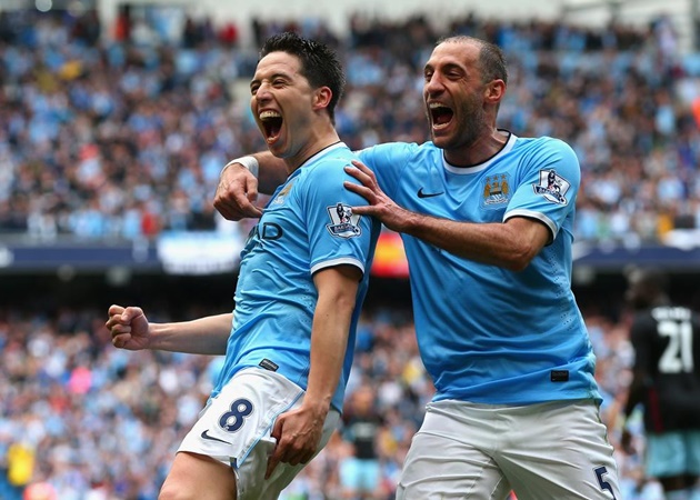 Samir Nasri không để lại quá nhiều dấu ấn trong trận đấu hôm ấy khi được chơi trong vai trò chạy cánh phải.