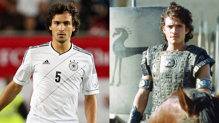 Trung vệ Đức - Matt Hummels với vẻ ngoài điển trai với mái tóc bồng bềnh và ánh mắt sâu quyến rũ na ná Orlando Bloom. Chiều cao 1,91m, gương mặt đẹp, sở hữu những cú sút xa và đường chuyền chính xác, ngay từ khi gia nhập tuyển trẻ của Bayern Munich, Matt Hummels đã được chú ý. Nhưng năm nay, Hummels cùng các đồng đội trải qua mùa World Cup đầy thất vọng khi bị loại sớm từ vòng bảng. Matt Hummels thậm chí còn không thể ra sân trận thứ hai do chấn thương trong lúc tập.