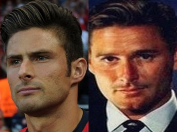 Tiền đạo tuyển Pháp Oliver Giroud từng đăng tải ảnh tài tử nổi tiếng một thời Errol Flynn trên trang cá nhân. Anh tự nhận xét mình có gương mặt na ná ngôi sao Những cuộc phiêu lưu của Robin Hood.