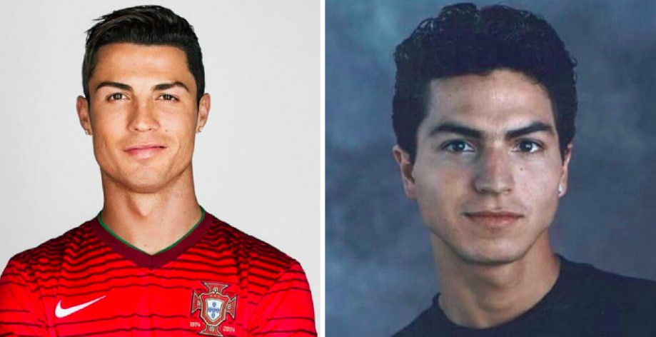 Cristiano Ronaldo - chân sút số một của tuyển Bồ Đào Nha tại vòng bảng World Cup 2018 có nhiều nét tương đồng về ngoại hình với tài tử Miêu nữ - Benjamin Bratt. Những hình ảnh quá khứ của Benjamin Bratt với vùng khung xương hàm góc cạnh đặt cạnh cảnh CR7 khiến họ giống hai anh em.