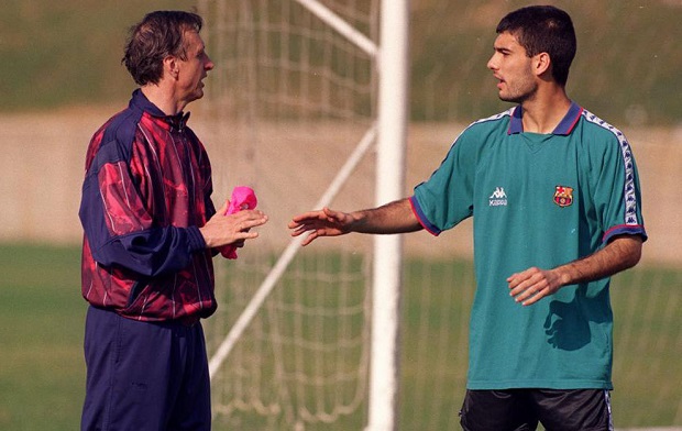 Pep từng bị Cruyff nhận xét rất 'phũ'. Ảnh: Internet