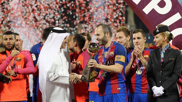 Barca giành chiến thắng trước Al Ahli. Ảnh: Marca