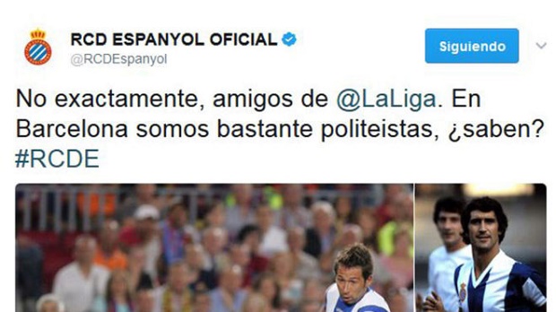 Lời đáp trả của Espanyol. Ảnh: MARCA