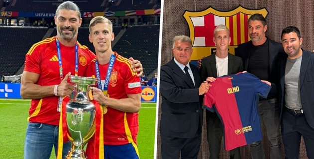 Ảnh bài viết NÓNG: Đại diện của Dani Olmo có mặt ở Manchester, Barca 'rối như canh hẹ'