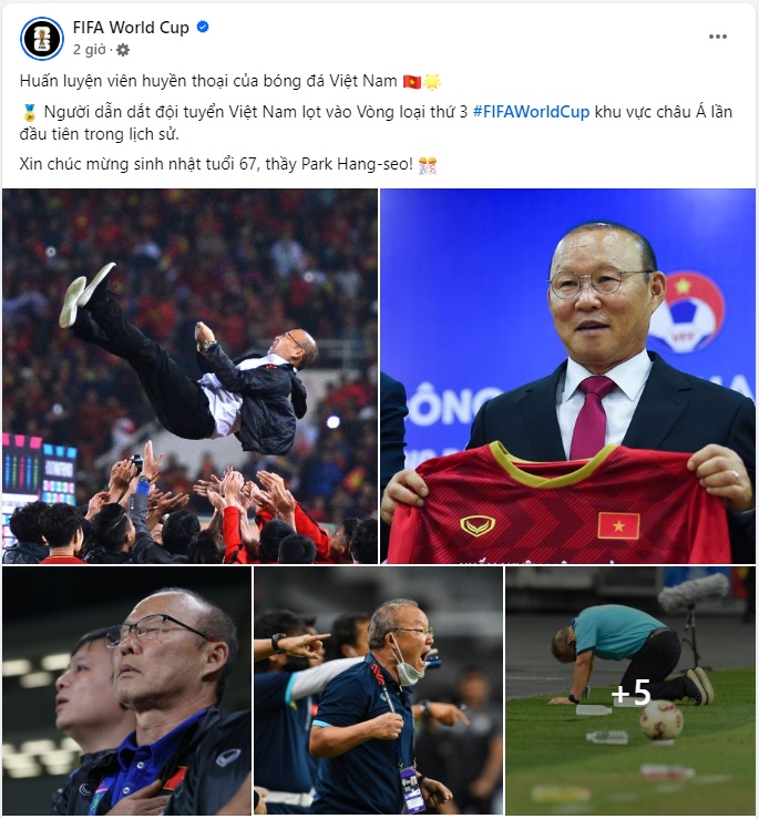 Ảnh bài viết FIFA vinh danh HLV Park Hang-seo, Văn Quyết được gọi lên tuyển