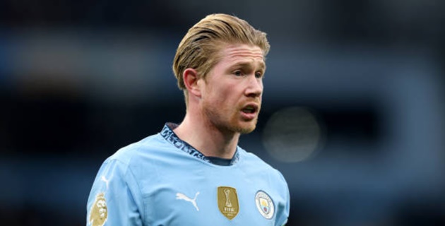 De Bruyne có thể là cái tên sẽ được thay thế.