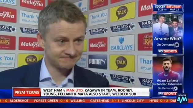 Câu trả lời lạnh lùng của Solskjaer.