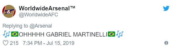 "Ôi Martinelli."
