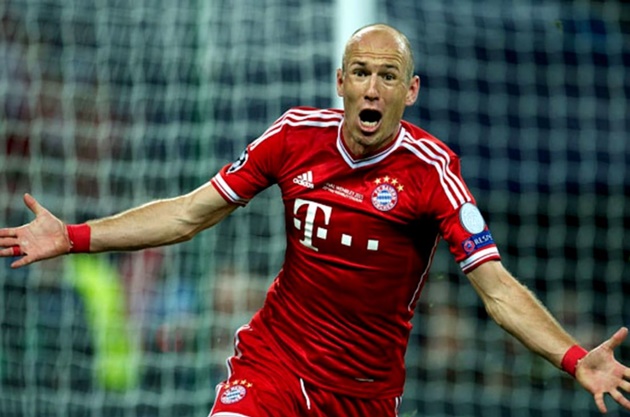 9. Arjen Robben. Một trong những kèo trái hay nhất bóng đá đương đại.