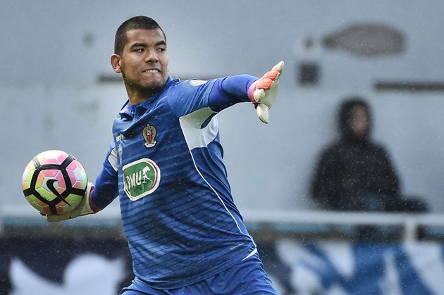 Thủ môn: Walter Benitez. Đứng trong khung gỗ là thủ thành đại diện Ligue 1 - Nice. Benitez hiện có giá trị 10 triệu euro.