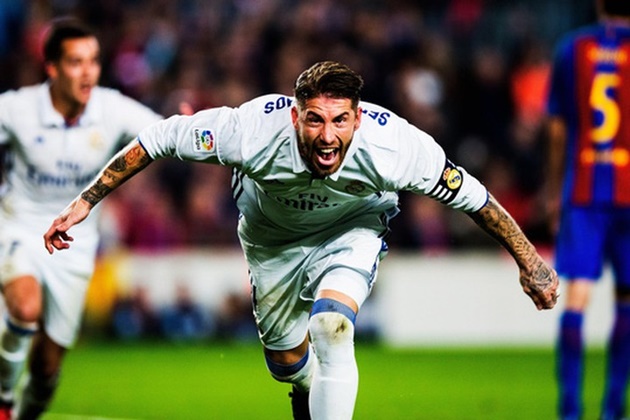 1 niềm hy vọng khác của Real mỗi khi đụng độ Barca là đội trưởng Sergio Ramos.