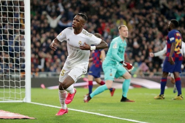 Cách đây 4 ngày, Vinicius Junior đã làm nức lòng người hâm mộ Real Madrid trên toàn thế giới bằng bàn thắng mở tỷ số tung lưới kình địch Barcelona.