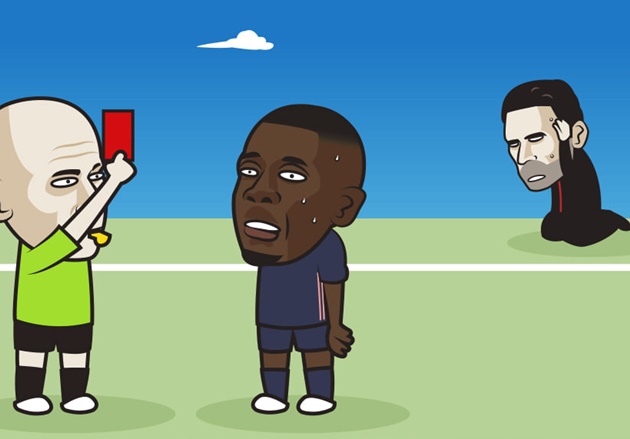 Không may ngòi nổ Bờ Biển Ngà lại gây thất vọng với chiếc thẻ đỏ, khiến Pháo Thủ phải căng sức chống đỡ mới bảo toàn được 1 điểm ra về.