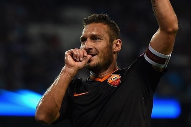 Totti là một trong số ít tiền đạo chơi trên 500 trận ở Serie A.