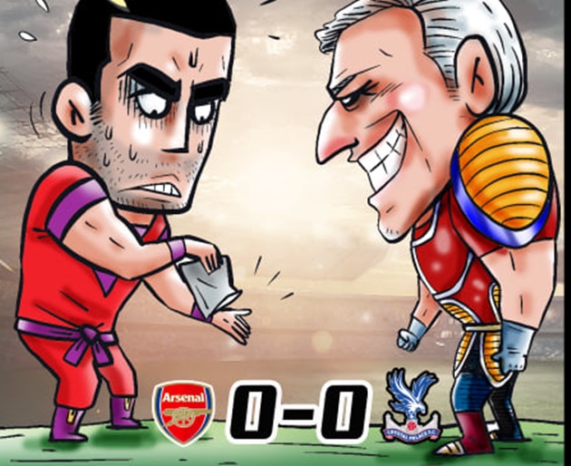 Mạch 4 trận toàn thắng của Pháo thủ trên mọi mặt trận bị Crystal Palace chặn đứng ngay tại Emirates.