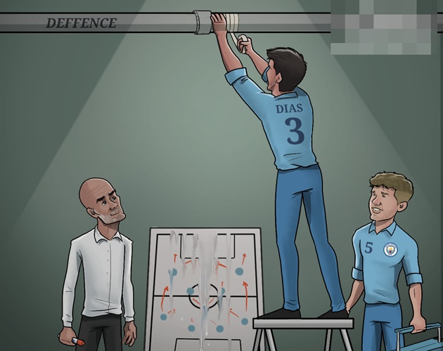 Sau giai đoạn bất ổn, có lẽ cuối cùng HLV Pep Guardiola đã tìm được giải pháp tối ưu vá lỗ hổng phòng ngự bằng cặp trung vệ Ruben Dias - John Stones.