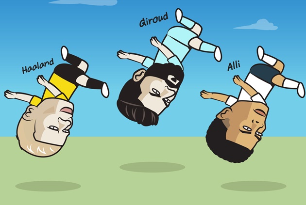 Dele Alli gia nhập hội ngả bàn đèn ghi bàn ấn tượng cùng Erling Haaland và Olivier Giroud trong tuần qua.