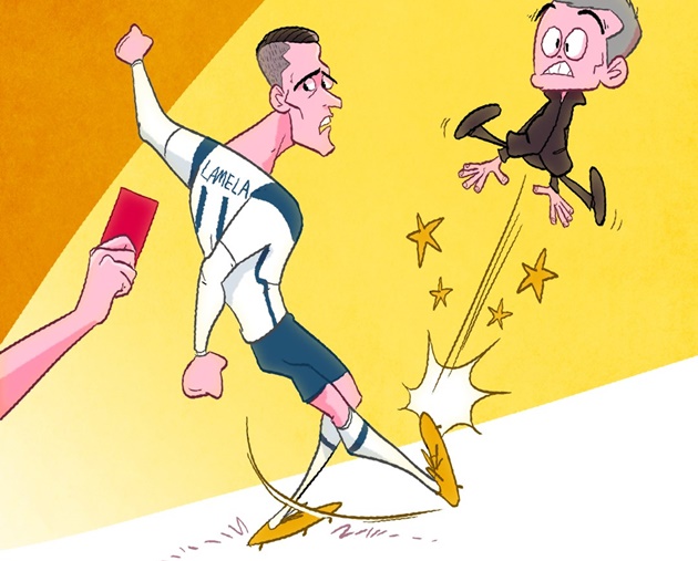 Trận derby phía bắc thủ đô khép lại với phần thắng nghiêng về Arsenal. Erik Lamela trở thành tâm điểm với tuyệt phẩm rabona lẫn thẻ đỏ đáng quên.