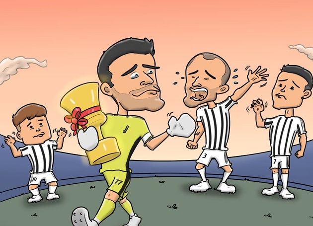 Trước Pirlo, 1 tượng đài khác là Gianluigi Buffon cũng đã tạm biệt Juve.