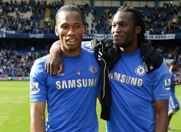 Drogba và Lukaku.