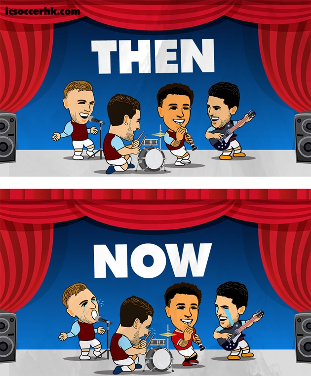 Sang hiệp 2, ngôi sao khoác áo The Hammers mùa trước - Jesse Lingard vào sân từ băng ghế dự bị và gieo sầu lên đội chủ nhà.