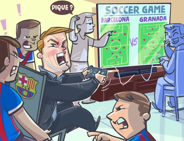 Áp lực bủa vây Koeman đang rất lớn. Ở trận hòa Granada, chiến lược gia Hà Lan cũng gây tranh cãi khi tung Gerard Pique vào sân đá như 1 tiền đạo và sử dụng bài tạt cánh đánh đầu liên tục.