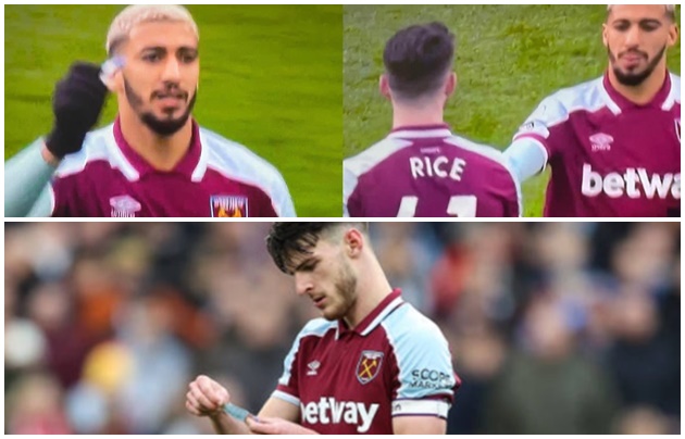 Said Benrahma truyền tin cho Rice.