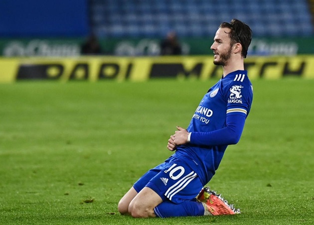 6. James Maddison (Leicester City). Bất chấp sự bất ổn mùa này của Bầy cáo, ngôi sao 25 tuổi vẫn thể hiện phong độ ấn tượng. Kể từ đầu mùa, anh đã có cho mình 8 pha lập công.