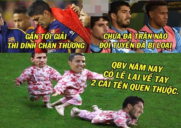 Ảnh bài viết Ảnh chế: Suarez ‘gãy’ trước cửa thiên đường; Nền bóng đá Việt Nam tuyệt vời đến ‘đẳng cấp’