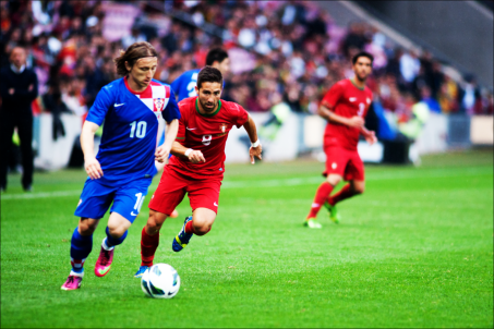 Ảnh bài viết Siêu phẩm volley tung lưới Croatia của Luka Modric