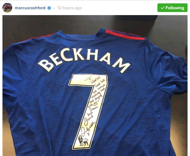 Ảnh bài viết Rashford nhận quà khích lệ từ đàn anh David Beckham