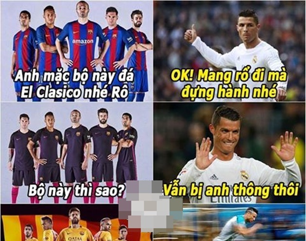 Ảnh bài viết Ảnh chế: Cáo xanh từ tốn lên đỉnh châu Âu; CR7 ‘tốc biến’ Siêu kinh điển vì Bà xã mặc áo vàng