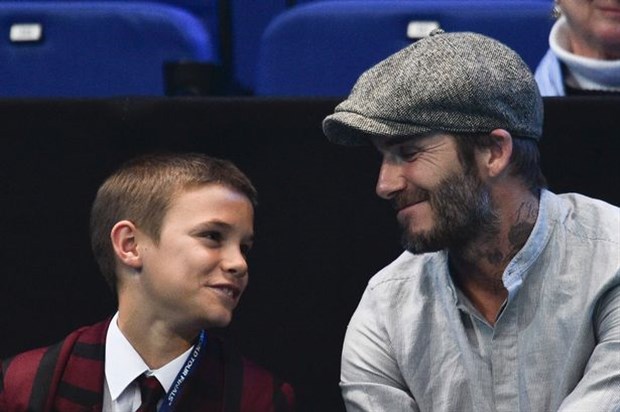 Ảnh bài viết Beckham 'trốn vợ' dắt quý tử đi xem quần vợt