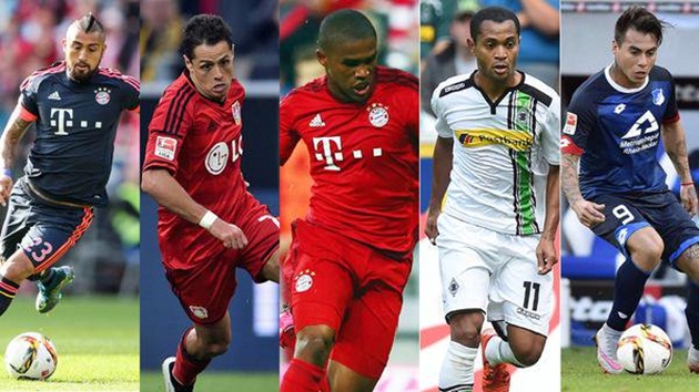 Ảnh bài viết Chuyện những ngôi sao Mỹ-Latin khuynh đảo Bundesliga 2016/17