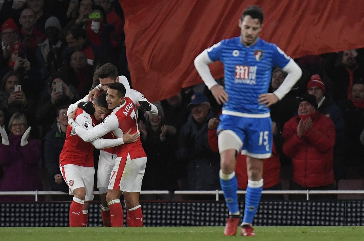 Ảnh bài viết Màn trình diễn của bộ đôi Mohamed Elneny & Granit Xhaka vs Bournemouth