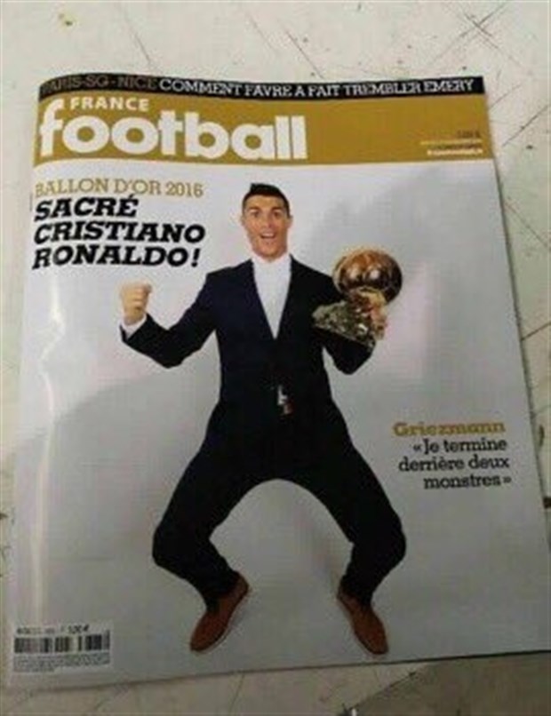 Ảnh bài viết Nóng: Lộ hình Ronaldo cầm QBV trên bìa tạp chí France Football