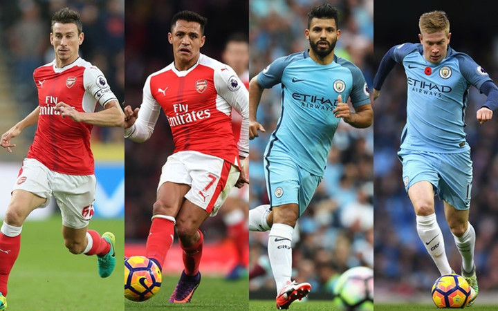 Ảnh bài viết Đội hình kết hợp Arsenal & Man City: Siêu hàng công