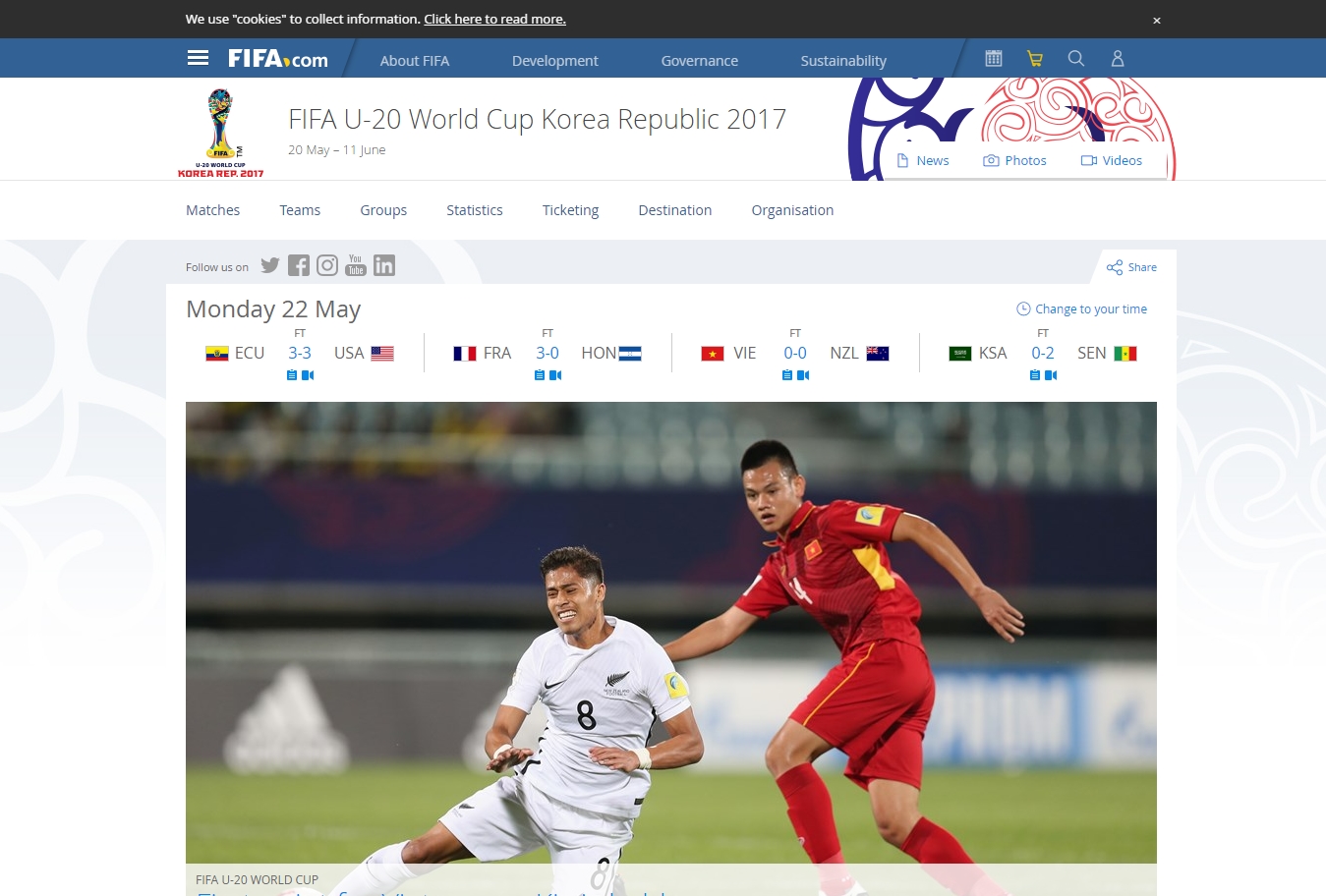Ảnh bài viết FIFA: "Con rồng U20 Việt Nam khiến đối thủ sợ hãi"