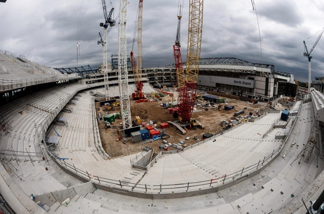 Ảnh bài viết Tốc độ thi công "ánh sáng" của sân White Hart Lane mới
