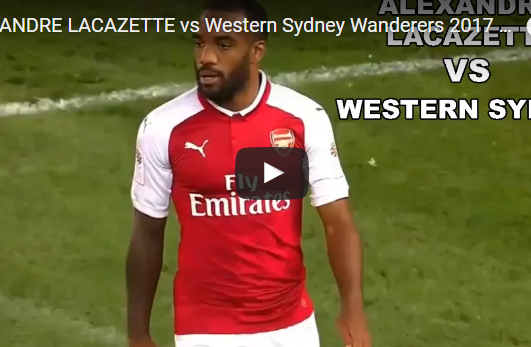 Ảnh bài viết Màn trình diễn của Lacazette trước Western Sydney Wanderers