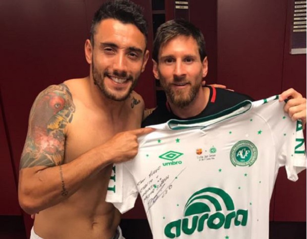 Ảnh bài viết Cầu thủ Chapecoense nhận món quà đầy ý nghĩa từ Messi