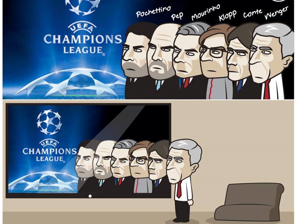 Ảnh bài viết Biếm họa: Buffon xanh mặt vì Messi, Wenger hồi ức về Champions League