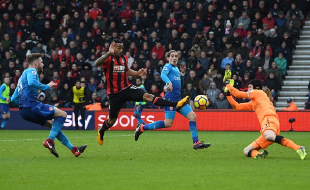 Ảnh bài viết Hàng thủ Arsenal ngơ ngác trước cú ra chân của Callum Wilson
