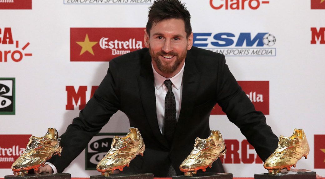 Ảnh bài viết Messi chính thức giành danh hiệu Chiếc Giày Vàng châu Âu