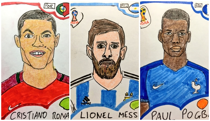 Ảnh bài viết Loạt tranh vẽ 'xấu điên đảo' các tuyển thủ World Cup gây sốt Twitter