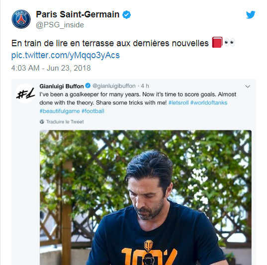 Ảnh bài viết PSG lần đầu 'nhá hàng' về sự xuất hiện của Buffon