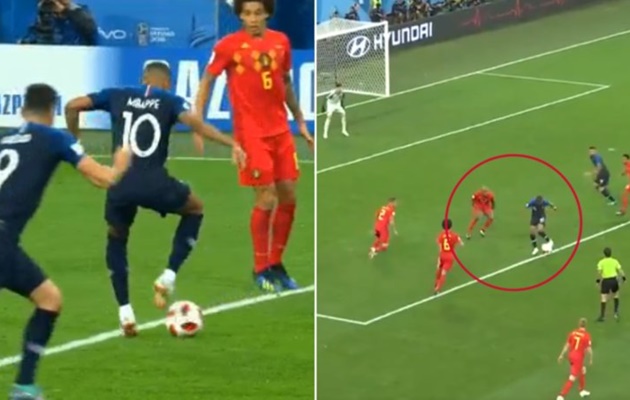 Ảnh bài viết Kĩ thuật điêu luyện của Kylian Mbappe khiến 2 huyền thoại Man Utd ngả mũ