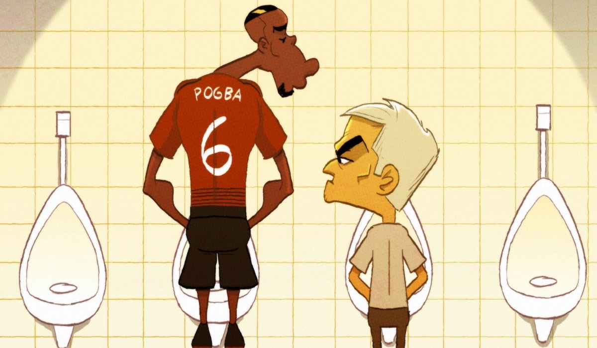 Ảnh bài viết Biếm họa: Sir Alex lại nhập viện vì MU, Mourinho và Pogba lườm nguýt nhau trong nhà vệ sinh